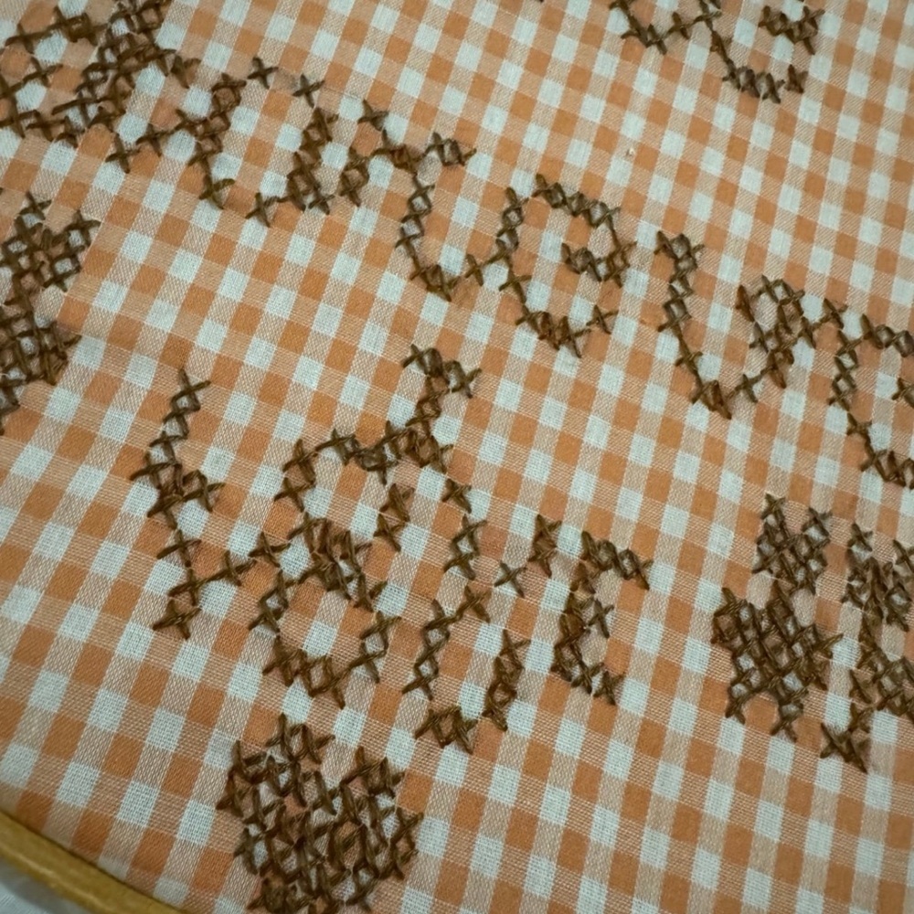 Gingham Embroidery Hoop Decor - Picture 4 of 9